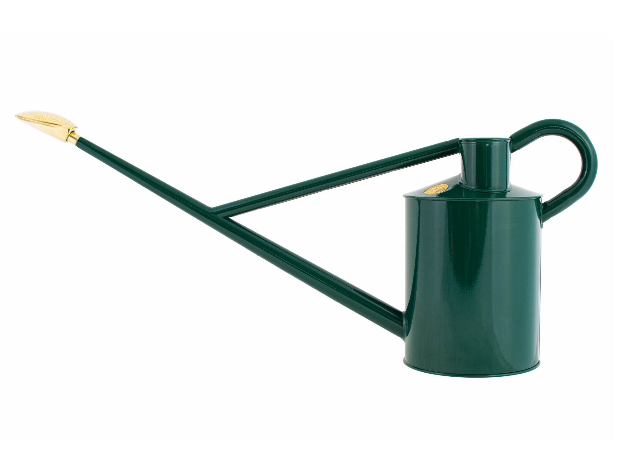 Indoor Green Coloured Watering Can Metal Galvanised Steel 1.1L Narrow Spout UK 