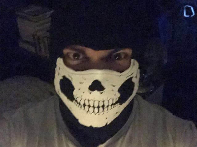 <p>Andrew Dymock, pictured in a selfie found by police, was sentenced to seven years</p>