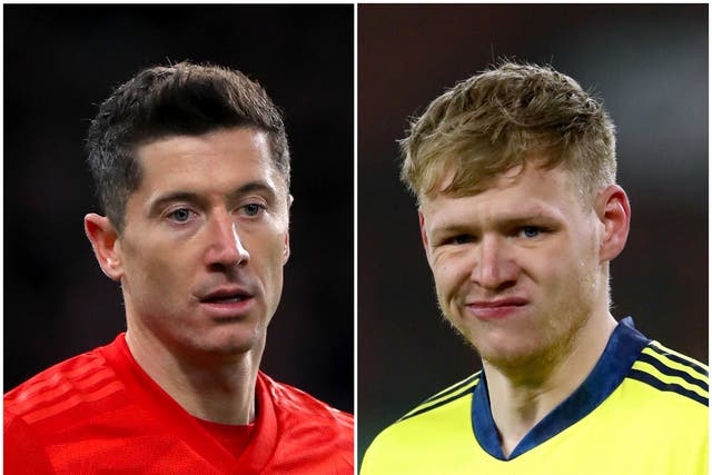 Could Robert Lewandowski and Aaron Ramsdale be on the move? (Mike Egerton/Tim Goode/PA)