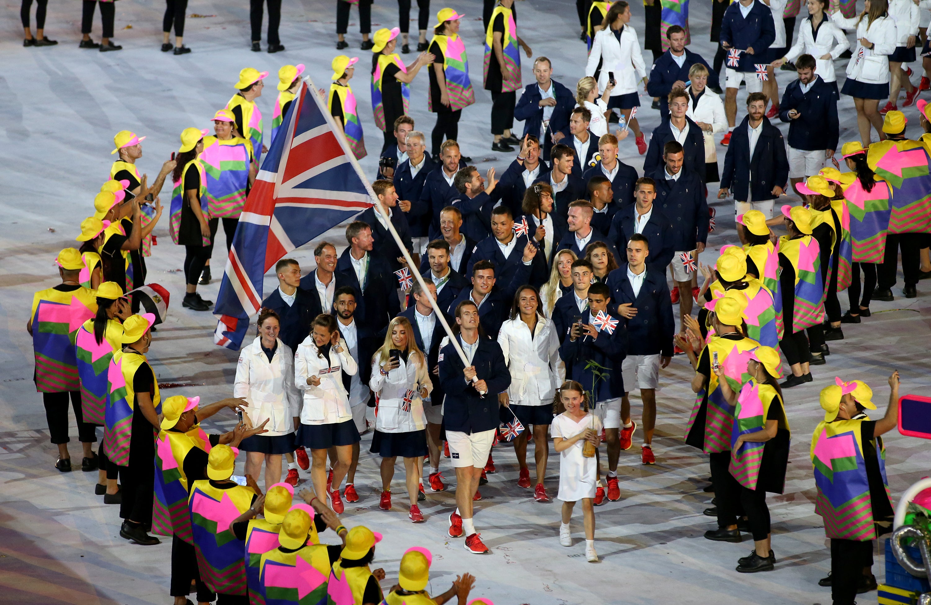 Andy Murray carried the British flag at the opening ceremony in Rio (Martin Rickett/PA)