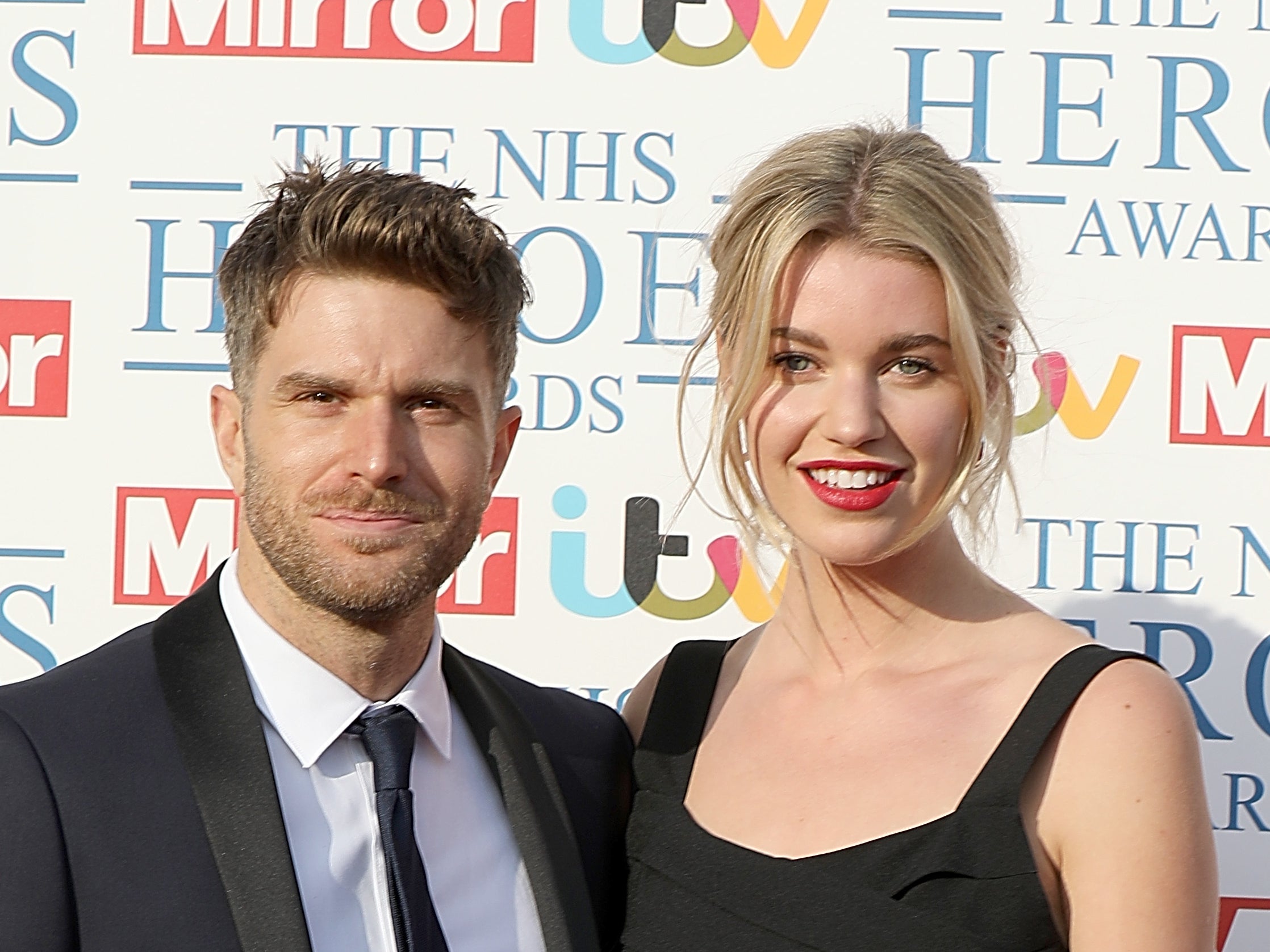 Joel Dommett and wife Hannah Cooper