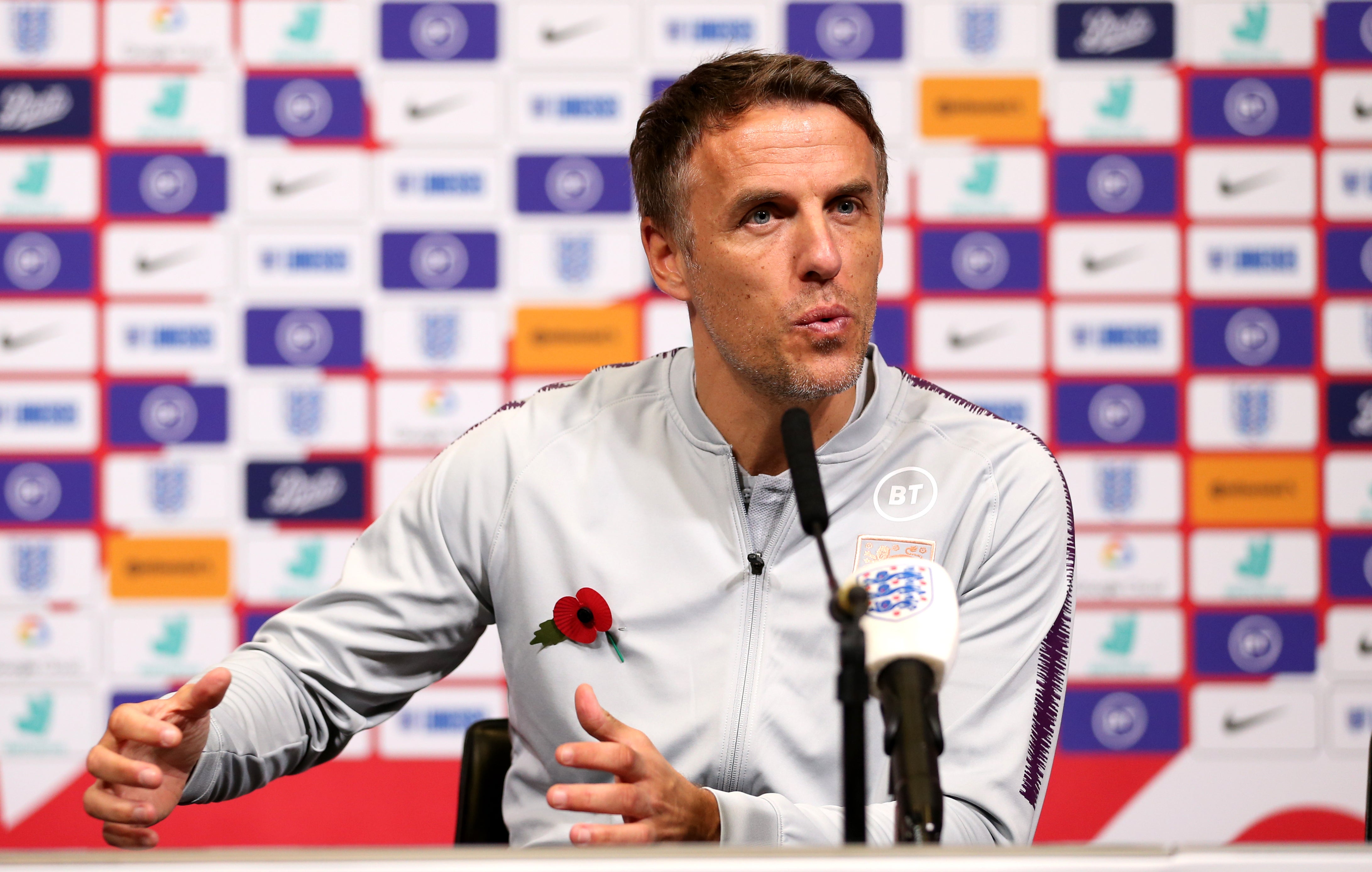 Neville spent three years in charge of the England women’s side (Steven Paston/PA)