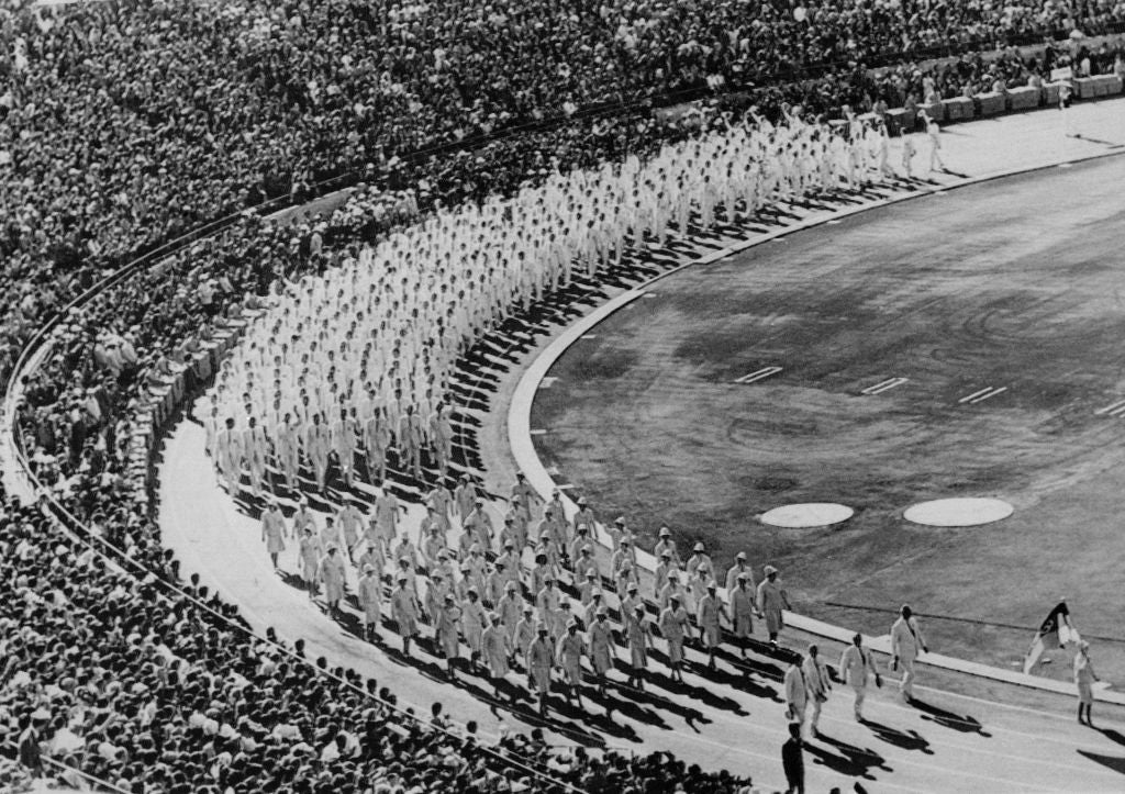 The opening ceremony of Japan’s first Olympics