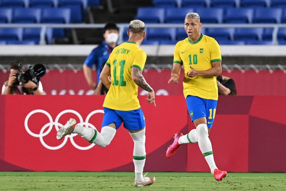 Richarlison scores first half hat trick in Brazil's Olympic opener - Royal  Blue Mersey