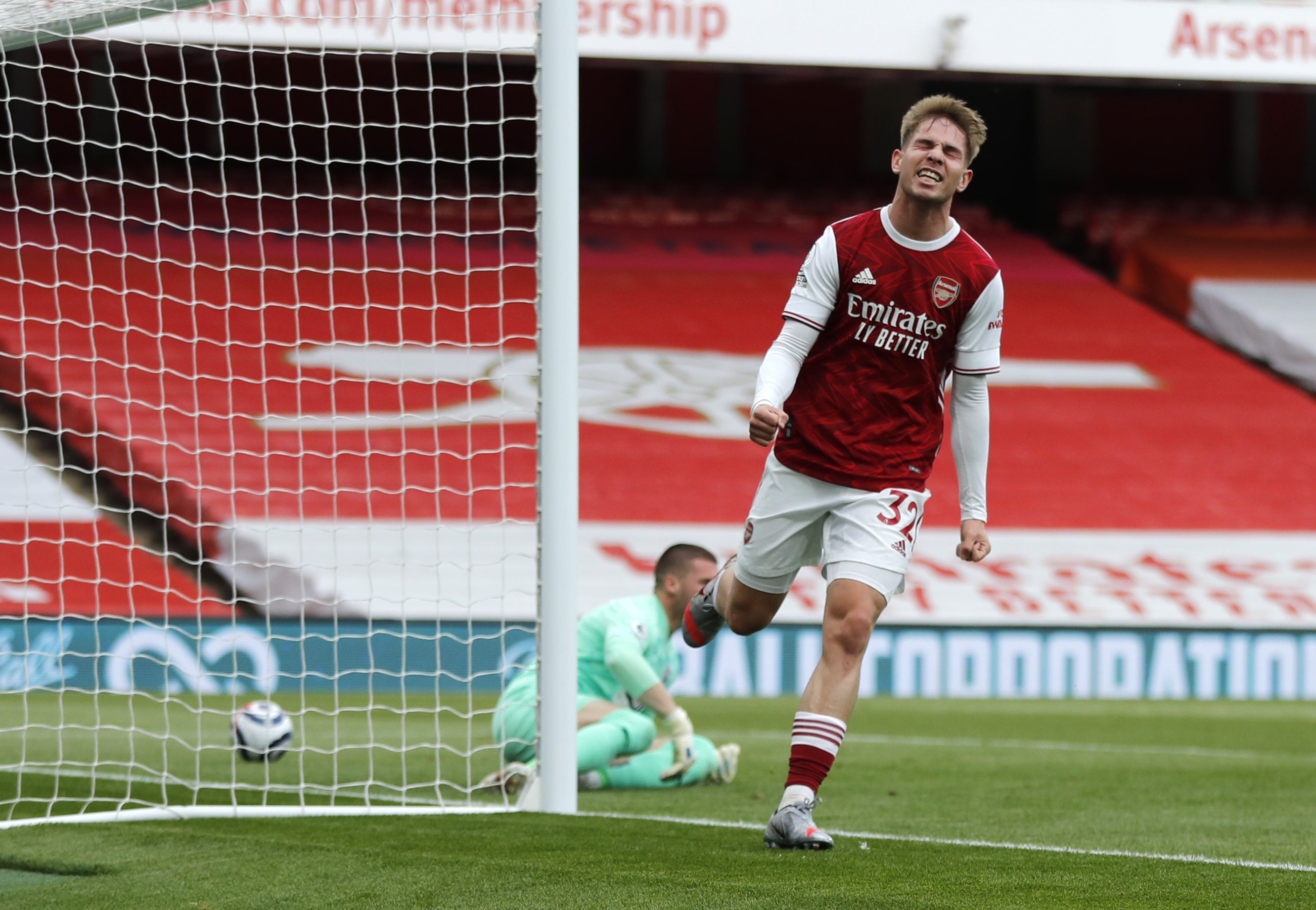 Arsenal’s Emile Smith Rowe has signed a new contract at the club (Frank Augstein/PA)