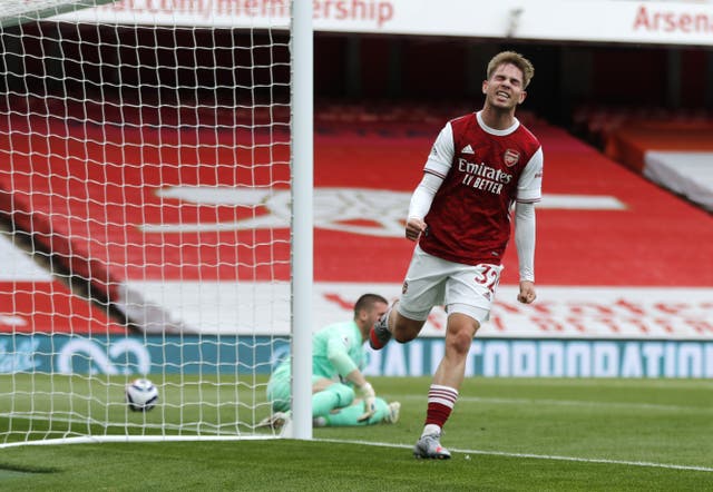 <p>Arsenal’s Emile Smith Rowe has signed a new contract at the club (Frank Augstein/PA)</p>