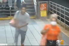 Man caught on video taking running punch at 60-year-old woman on NY subway platform