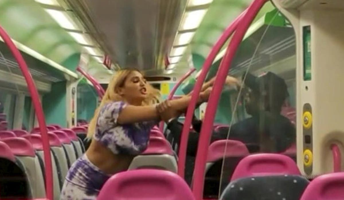 Woman filmed racially abusing train passengers in shocking video