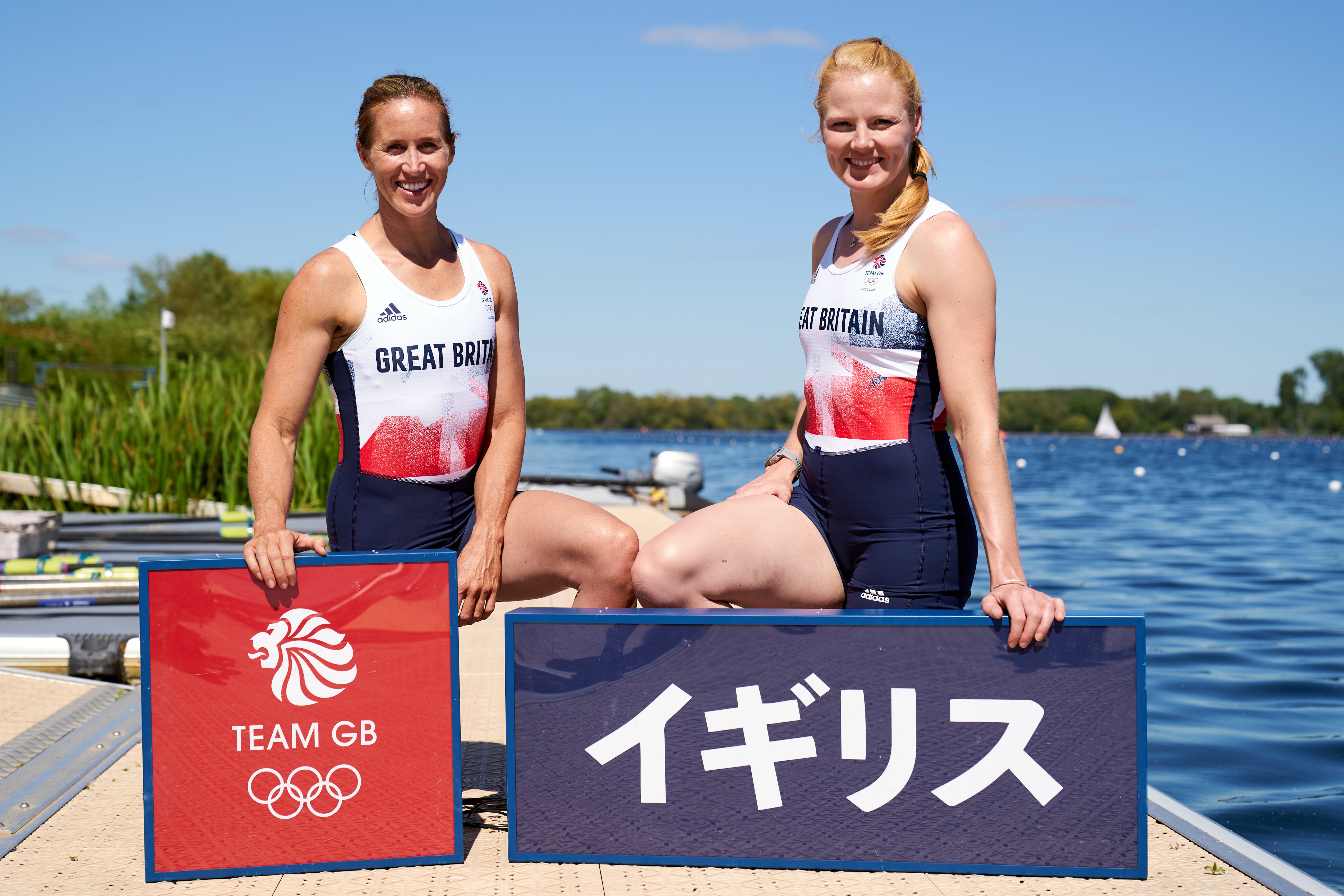 Helen Glover (left) and Polly Swann are targeting more rowing gold in Tokyo (John Walton/PA)