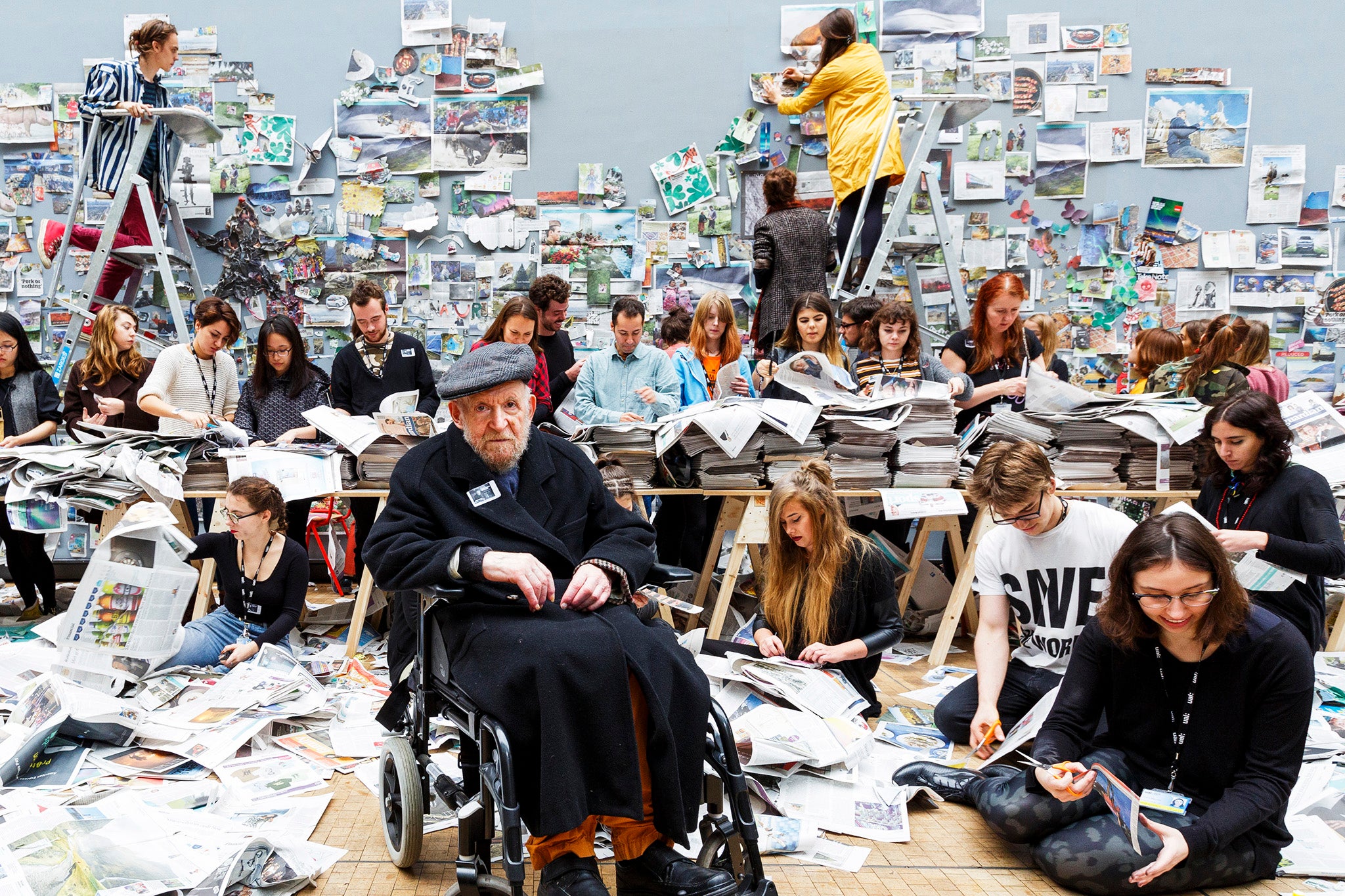 Students from Central Saint Martins respond to Metzger's worldwide call for a day of action to remember nature in 2015
