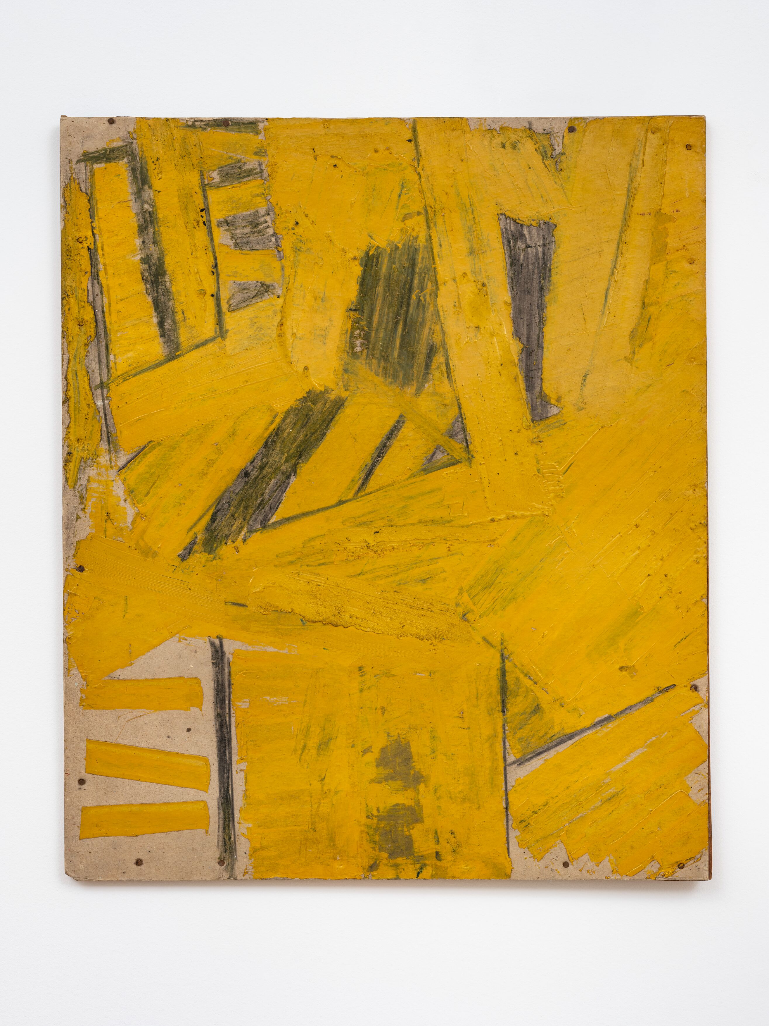 ‘Painting on Cardboard’ (1958): Metzger went on strike between 1977-1980, making no art at all