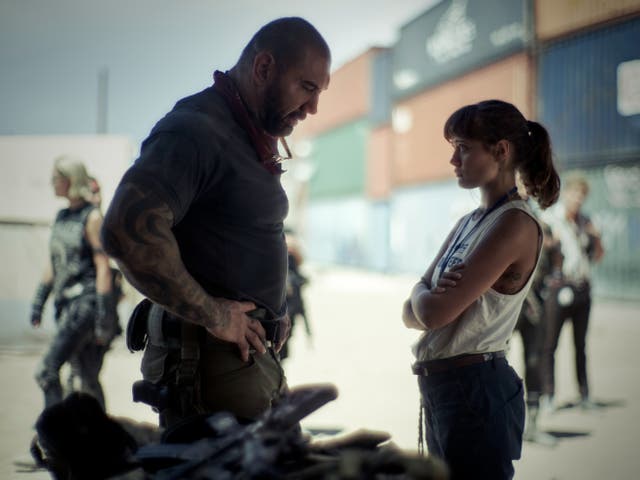 <p>Dave Bautista and Ella Purnell in ‘Army of the Dead'</p>