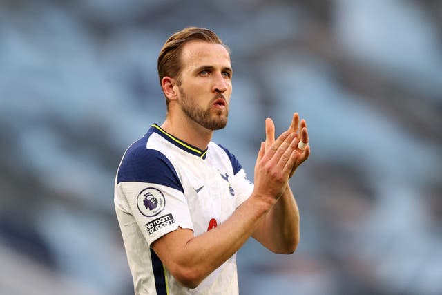 <p>Harry Kane has been linked with a move to Manchester City (Richard Heathcote/PA)</p>