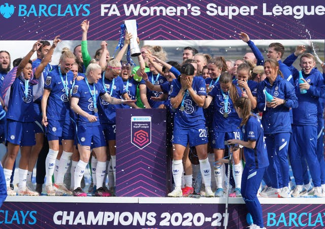 <p>Chelsea retained the Women’s Super League title last term (John Walton/PA)</p>