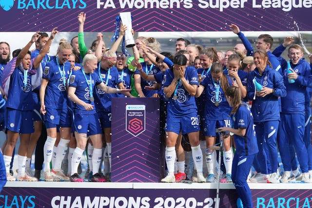 <p>Chelsea retained the Women’s Super League title last term (John Walton/PA)</p>