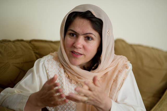 <p>Fawzia Koofi: One of the few female negotiators in talks with the Taliban who has survived two assassination attempts</p>