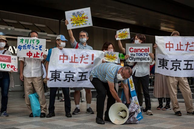 <p>Anti-Olympics protesters gather in Tokyo</p>