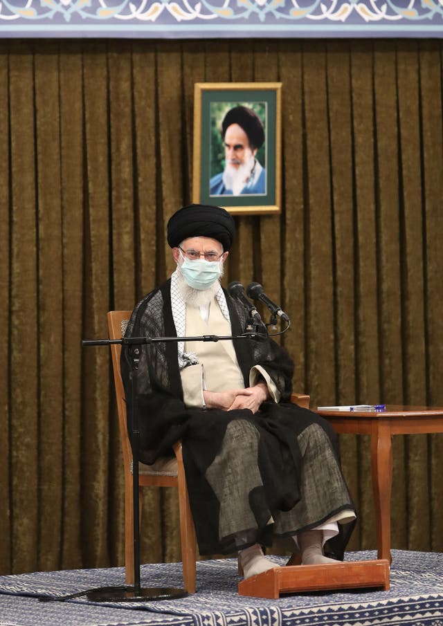 <p>Iran’s supreme leader, Ayatollah Ali Khamenei,  has accused Iran’s enemies of trying to exploit the situation</p>