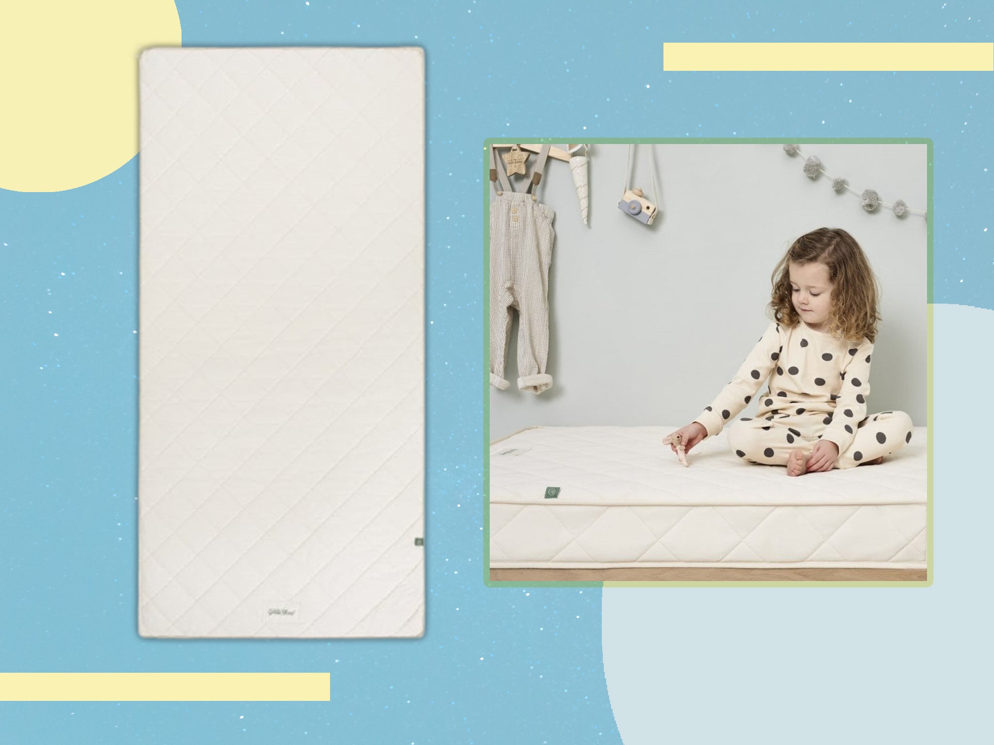 Four natural ingredients make up the mattress; wool, coconut fibre, natural latex and cotton