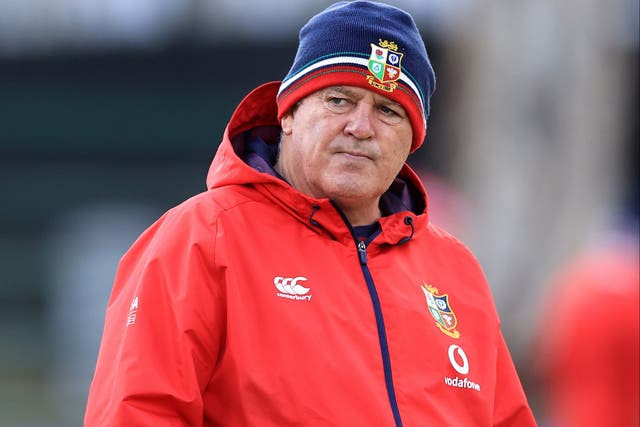 <p>Warren Gatland (pictured) is angry at the appointment of South African Marius Jonker as TMO for Saturday’s first Test against the Springboks (PA)</p>