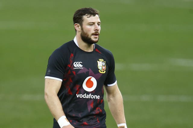 <p>Robbie Henshaw is ready to lead the Lions’ backline resistance against South Africa (Steve Haag/PA)</p>