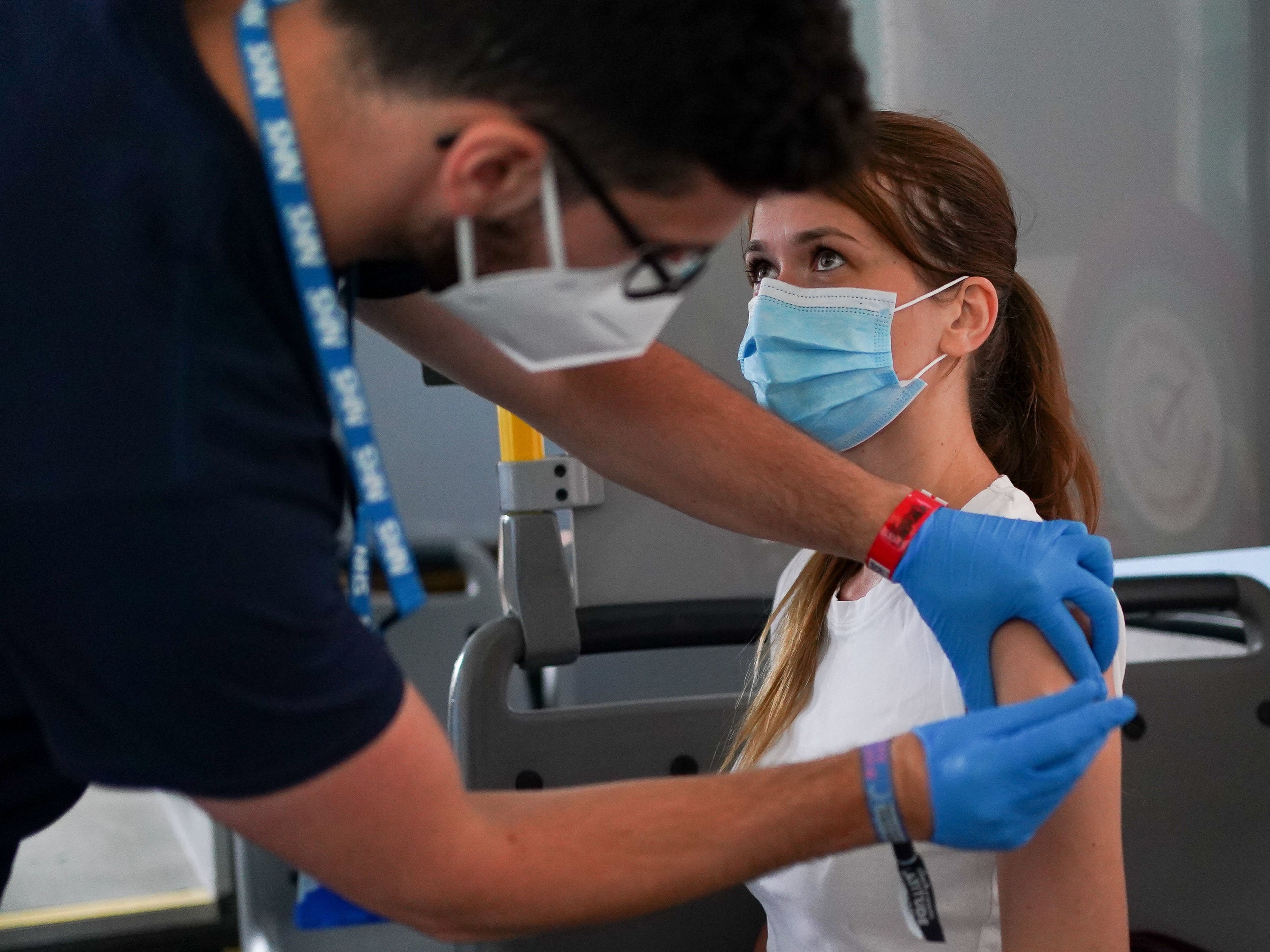 A Latitude attendee is vaccinated