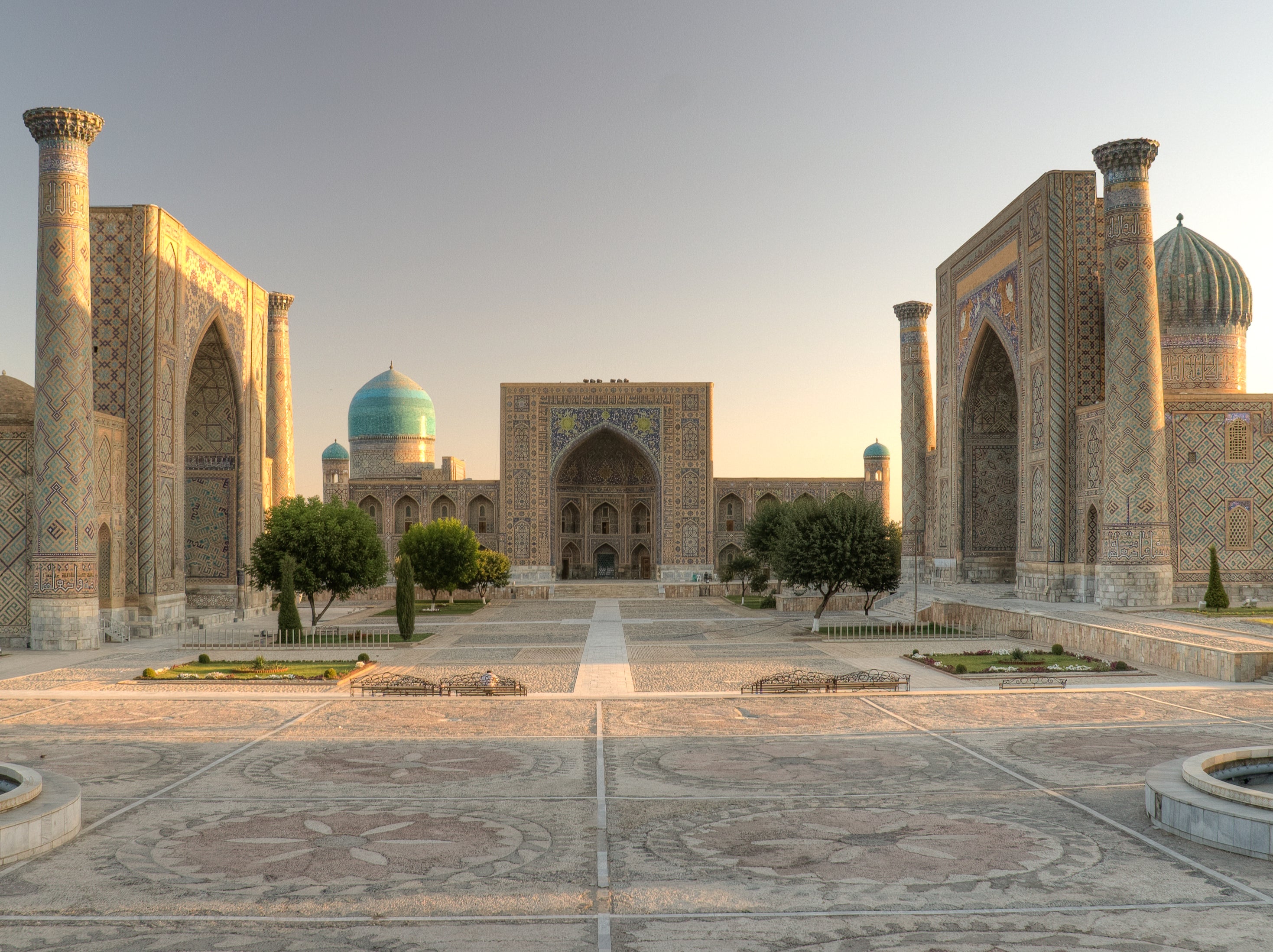 Golden road: Registan Square in Samarkand, Uzbekistan