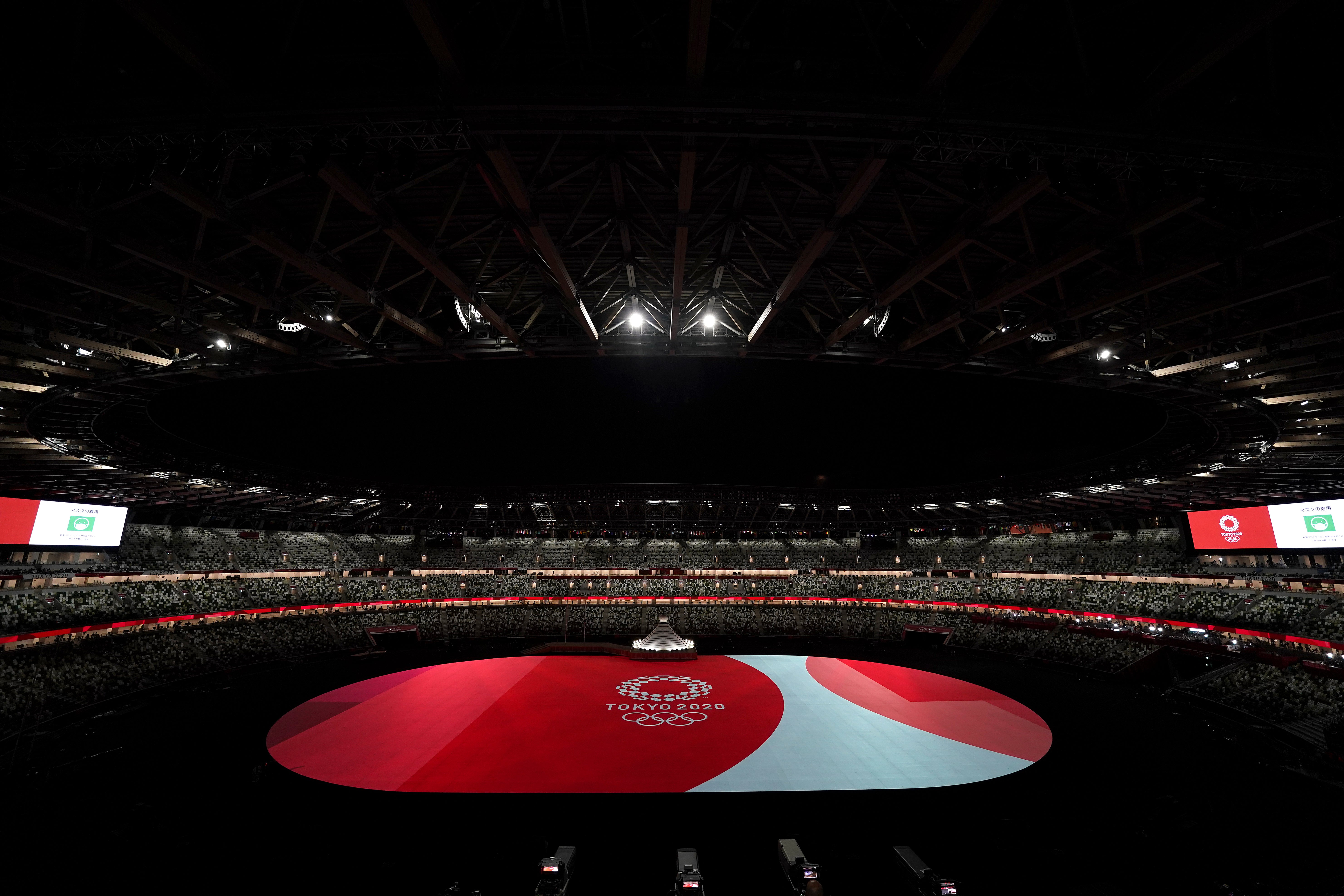 The Tokyo 2020 opening ceremony took place in an all but empty stadium (Mike Egerton/PA)