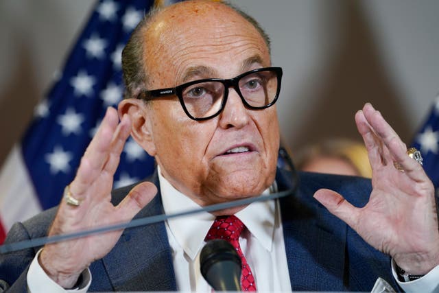 <p>Rudy Giuliani is facing an investigation by the FBI into whether he broke foreign lobbying laws in his dealings with Ukraine</p>