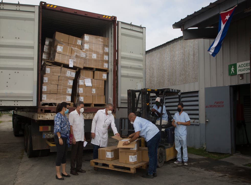 CORONAVIRUS-CUBA DONACION