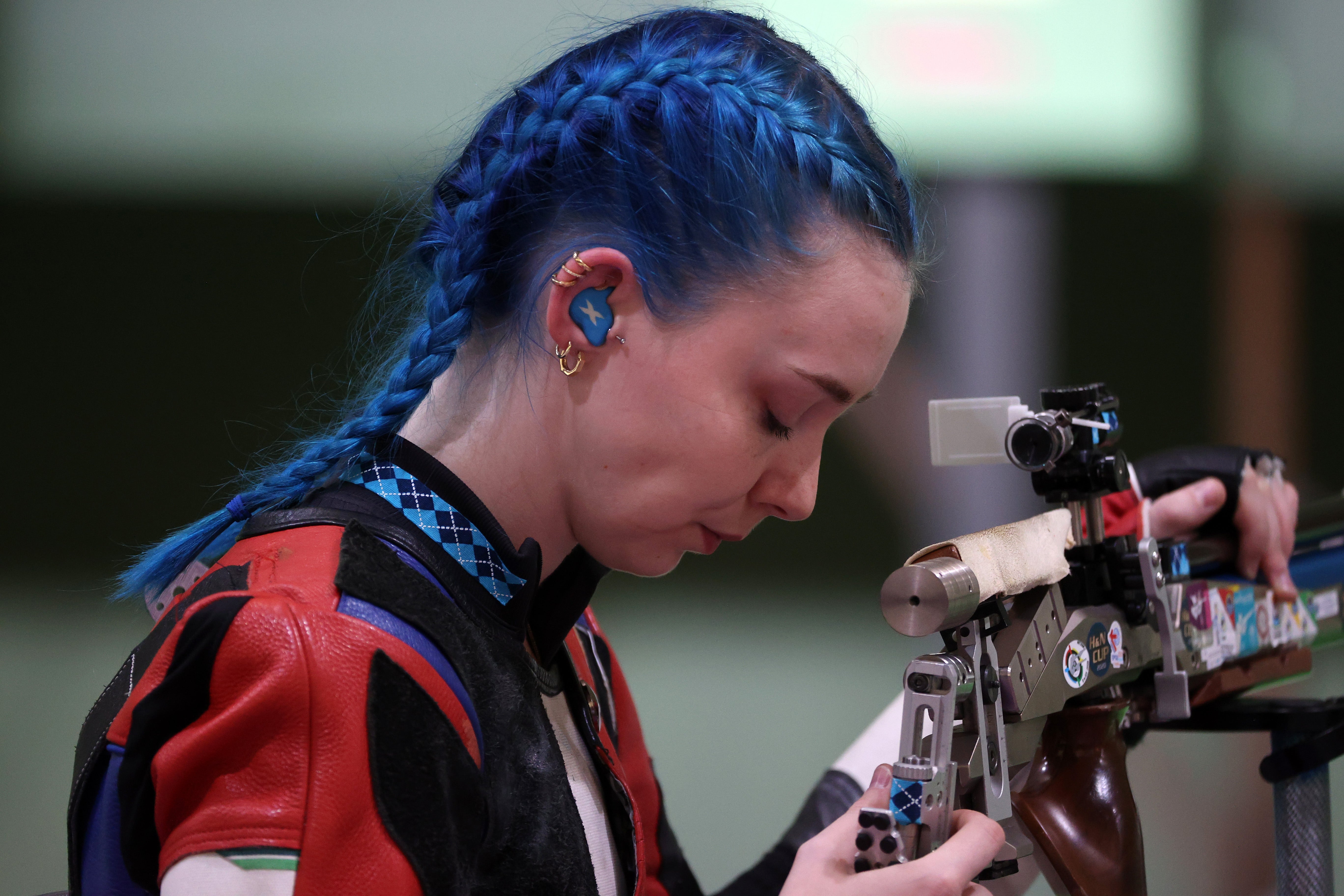 Seonaid McIntosh of Team Great Britain during the 10m Air Rifle Women's event on day one of the Tokyo 2020 Olympic Games at Asaka Shooting Range on 24 July 2021 in Asaka, Saitama, Japan