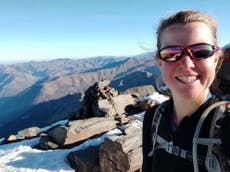 Esther Dingley: Possible human remains found near where British hiker went missing