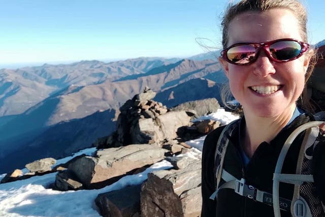<p>Esther Dingley takes a selfie in Pico Tuca Salbaguardia, before being reported as missing</p>