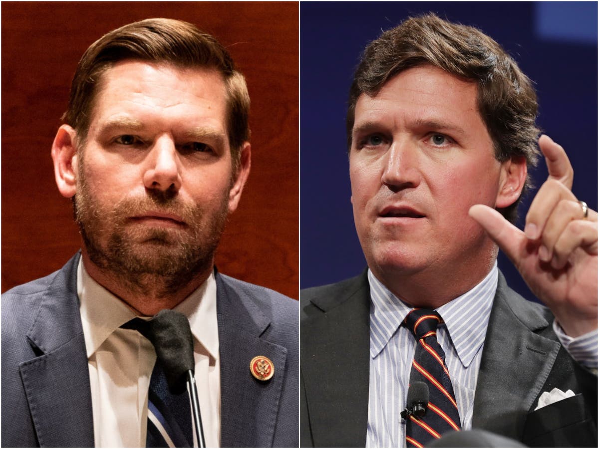 Rep Eric Swalwell Shares Apparent Text Messages With Tucker Carlson Calling Him A Coward The Independent