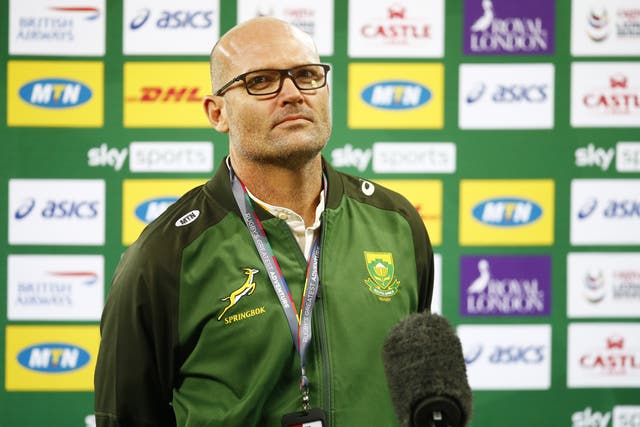 Jacques Nienaber lamented South Africa’s ill discipline and lack of precision in defeat to the British and Irish Lions (Steve Haag/PA)