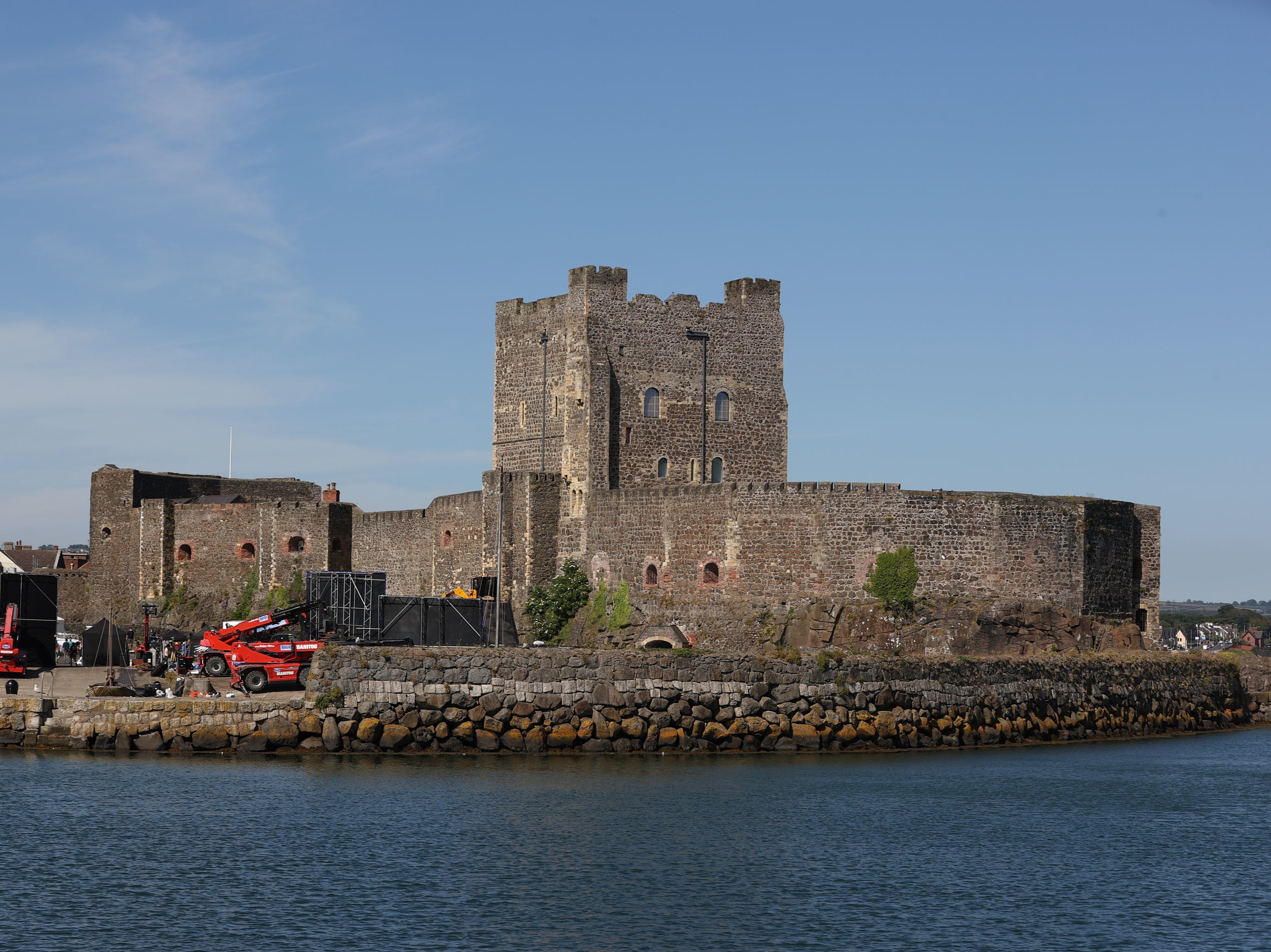 Around 200 people were at the funfair in the car park for Carrickfergus Castle