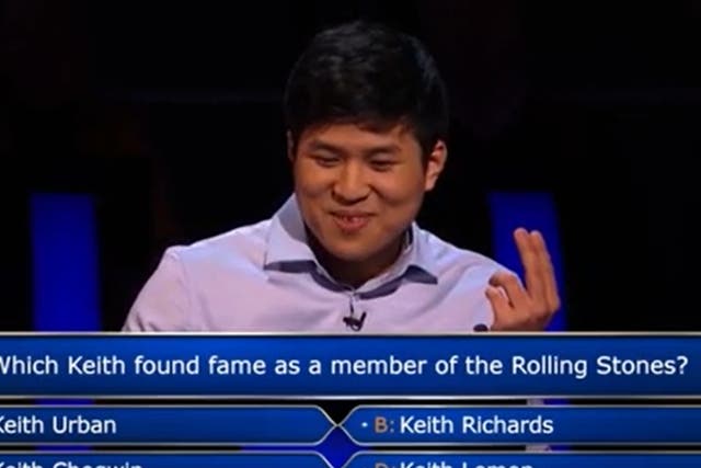 <p>Contestant Connor Kim was stumped by the opening question, but went on to win £125,000</p>