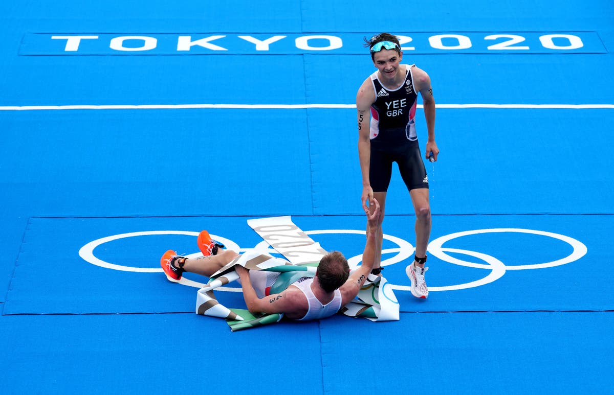 pix Olympic Triathlon Winner 2021 https www independent co uk sport olympics tokyo 2020 live results tennis gymnastics b1890001 html