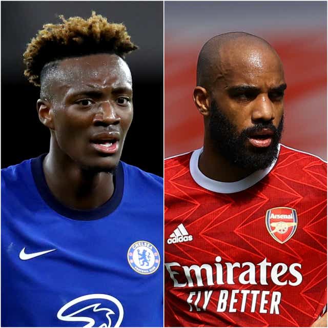 Could Tammy Abraham and Alexandre Lacazette be on the move? (Julian Finney/PA)