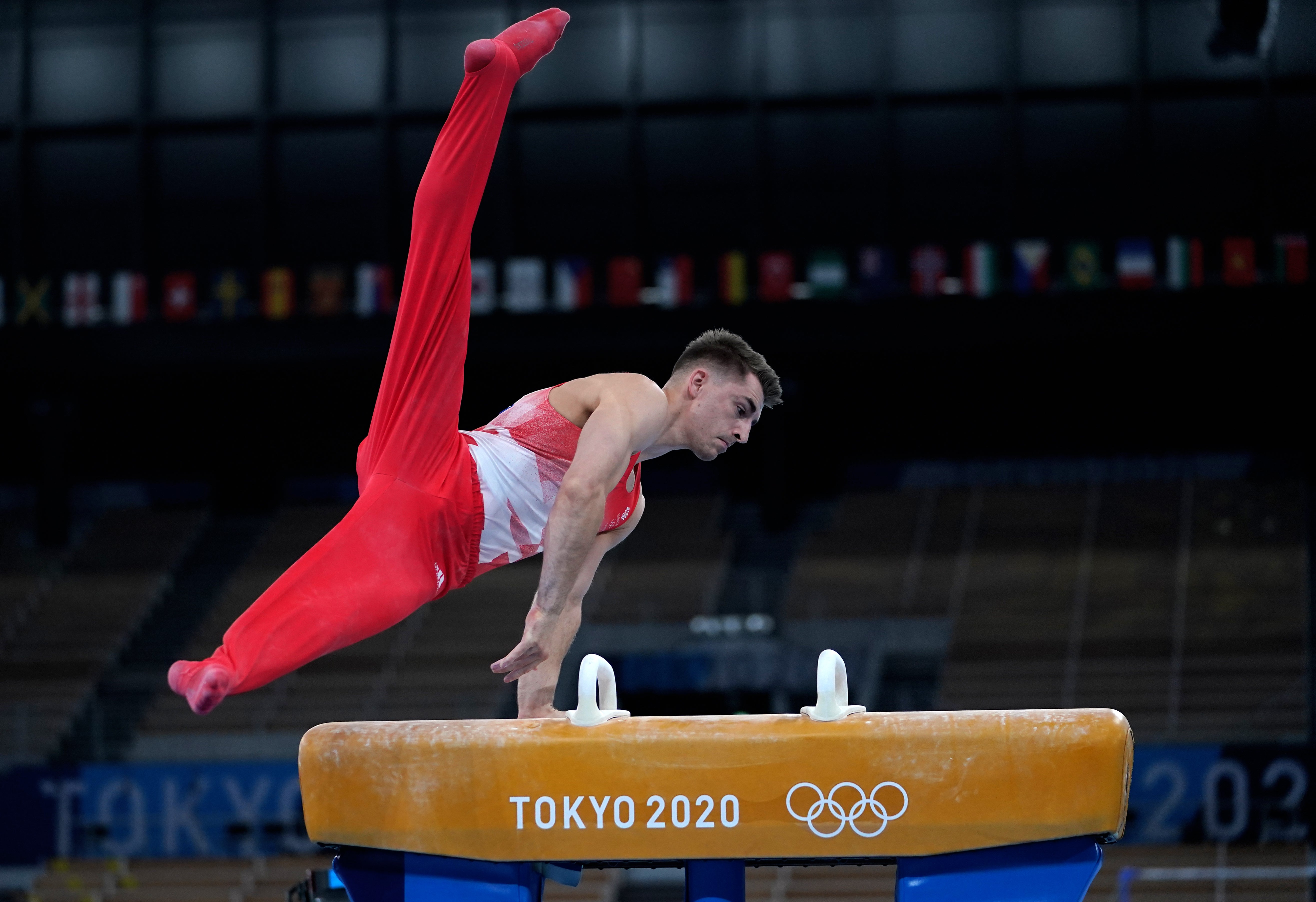 Max Whitlock in action at the Tokyo Olympics
