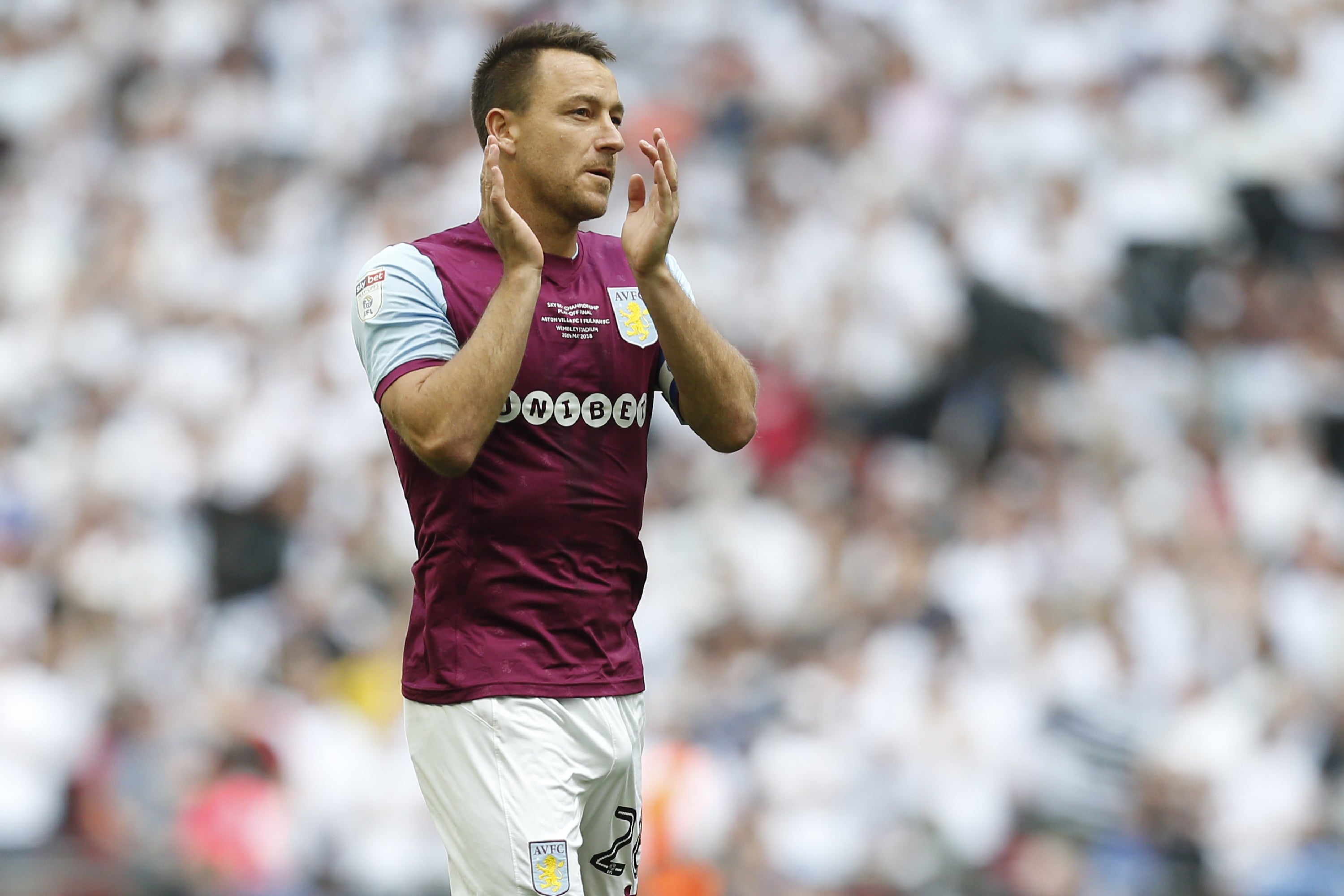 Terry during his brief spell as an Aston Villa player