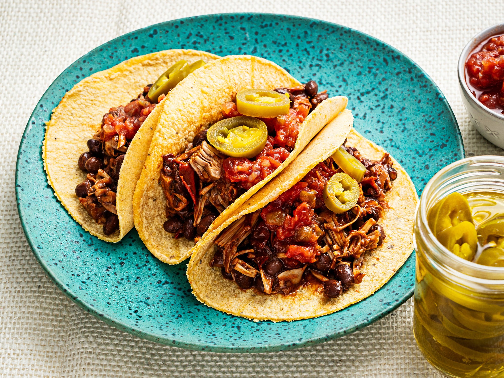 After just a few minutes on the stove, these tacos are ready to go