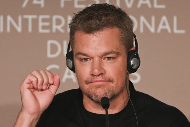 <p>Matt Damon pictured at the Cannes Film Festival</p>