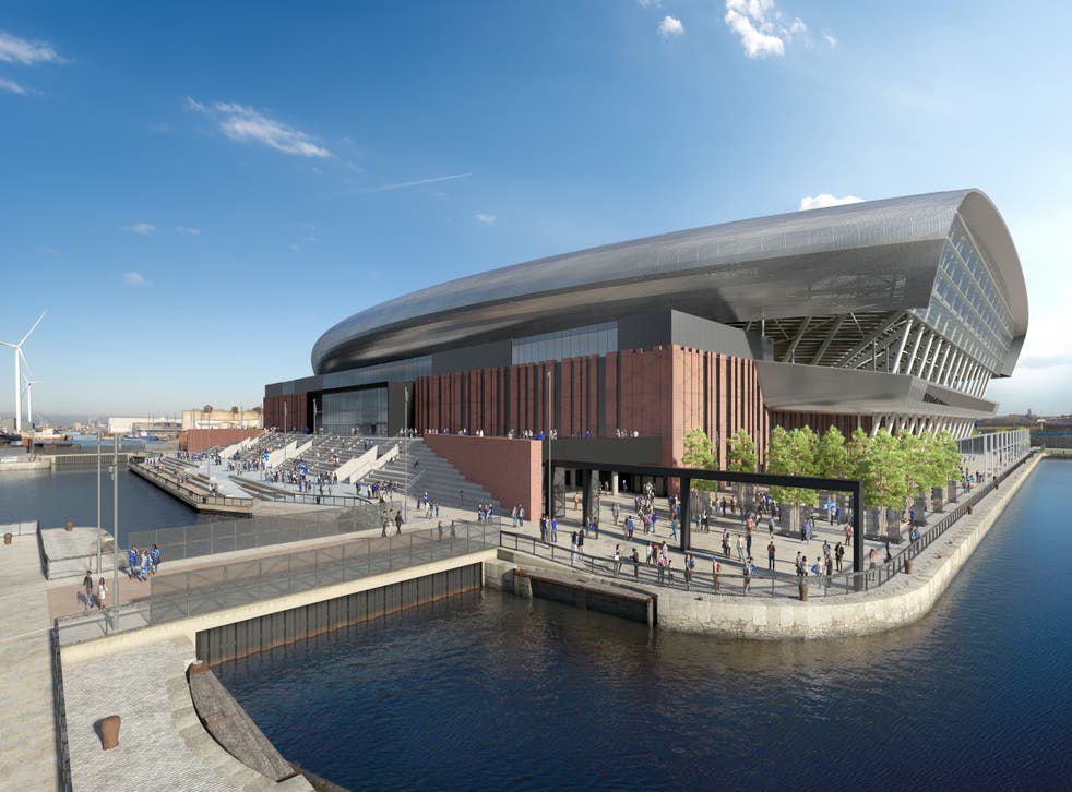 Work Begins On Everton S New Stadium At Bramley Moore Dock The Independent