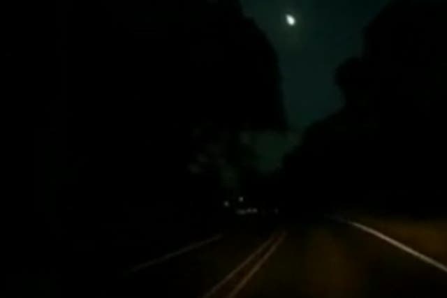 <p>Footage of a meteor streaking over north Texas. </p>