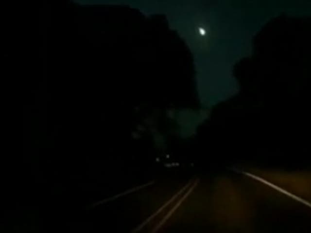 <p>Footage of a meteor streaking over north Texas. </p>