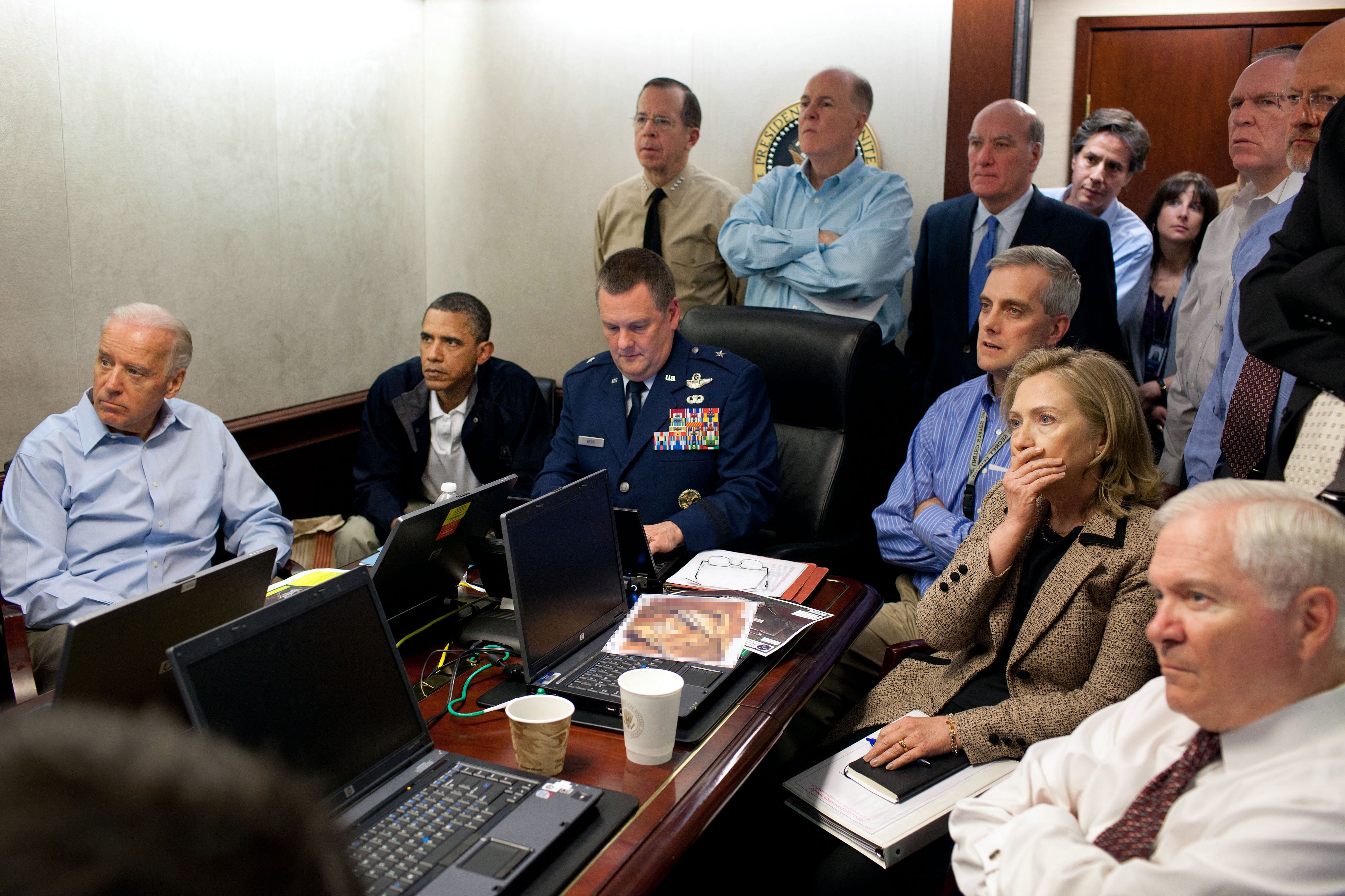 Biden was among those watching the 2011 US military operation that killed Bin Laden