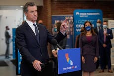 Newsom casts political blame in new California vaccine push