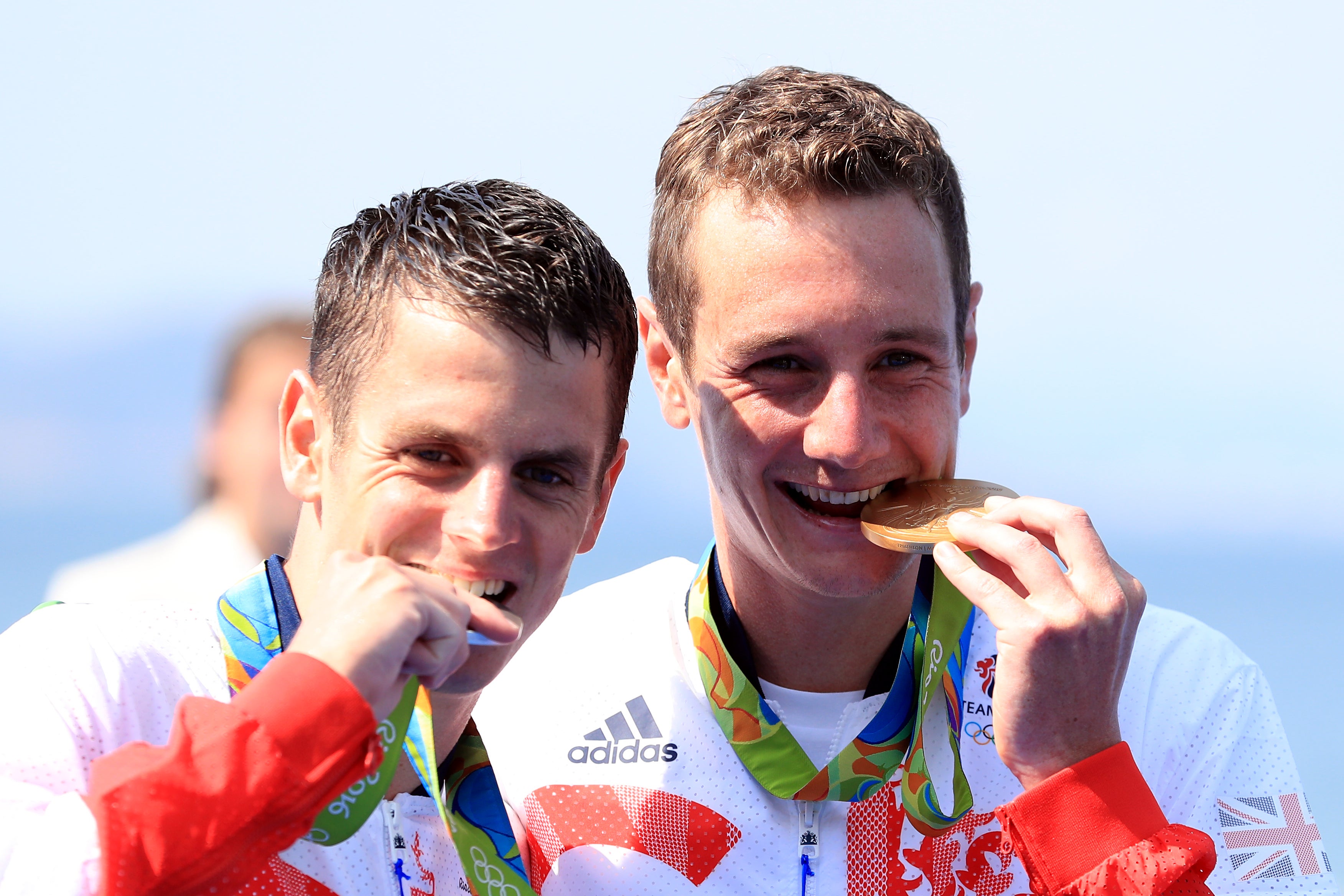 More medals for the brothers, this time gold and silver (Mike Egerton/PA)