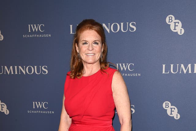 <p>Duchess of York attends a charity gala in London, 2019</p>